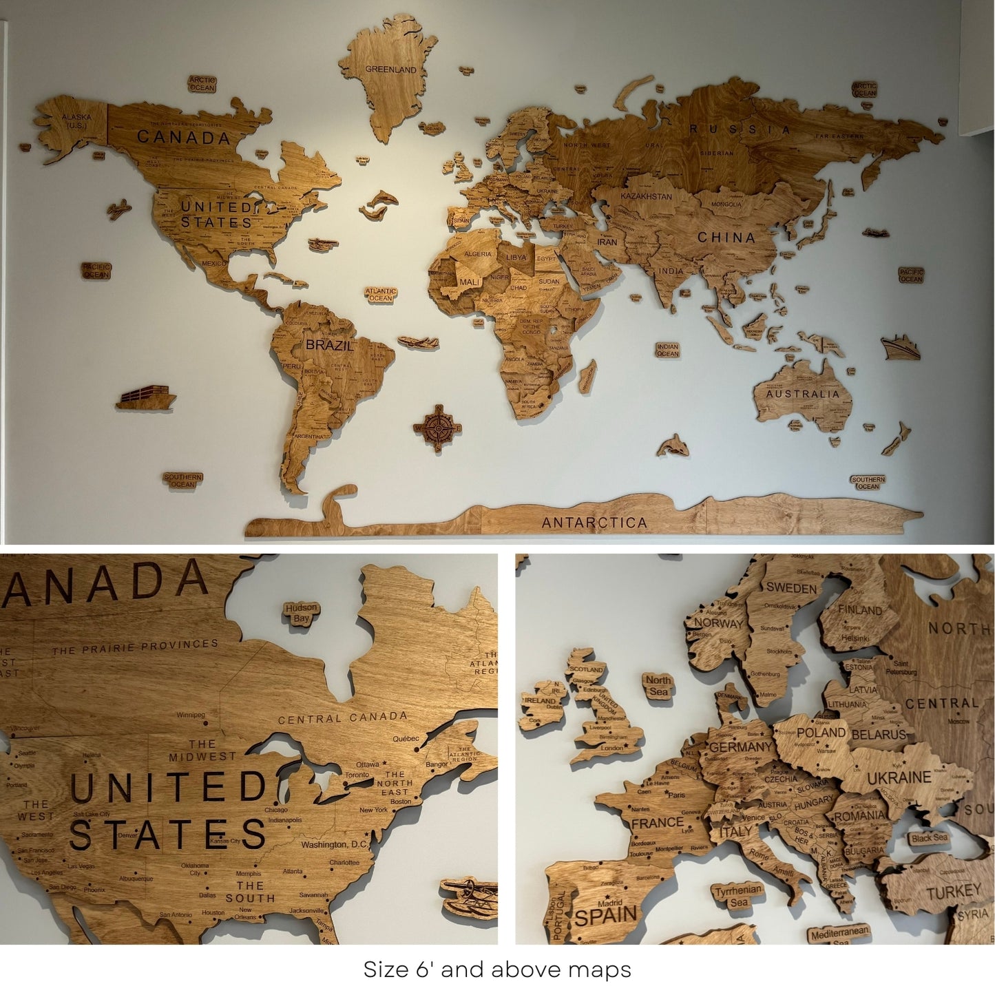 World Map - BROWN