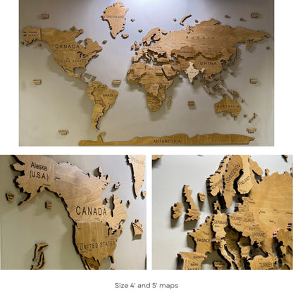 World Map - BROWN